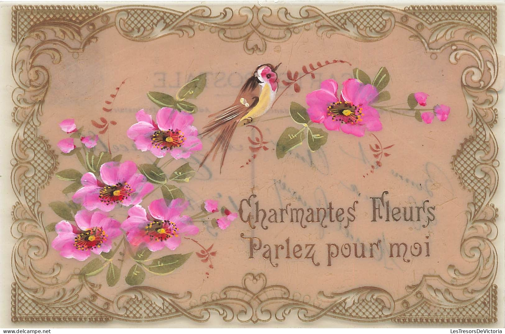ANIMAUX ET FAUNE - Oiseau - Charmantes Fleurs Parlez Pour Moi - Carte Postale Ancienne - Vögel