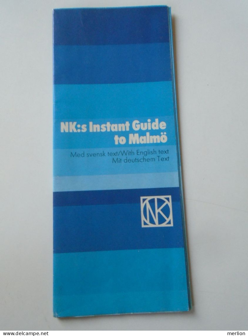 ZA482.45  Sweden Sverige,  Malmö  Guide  - Map Karte Karte  1976 - Topographical Maps