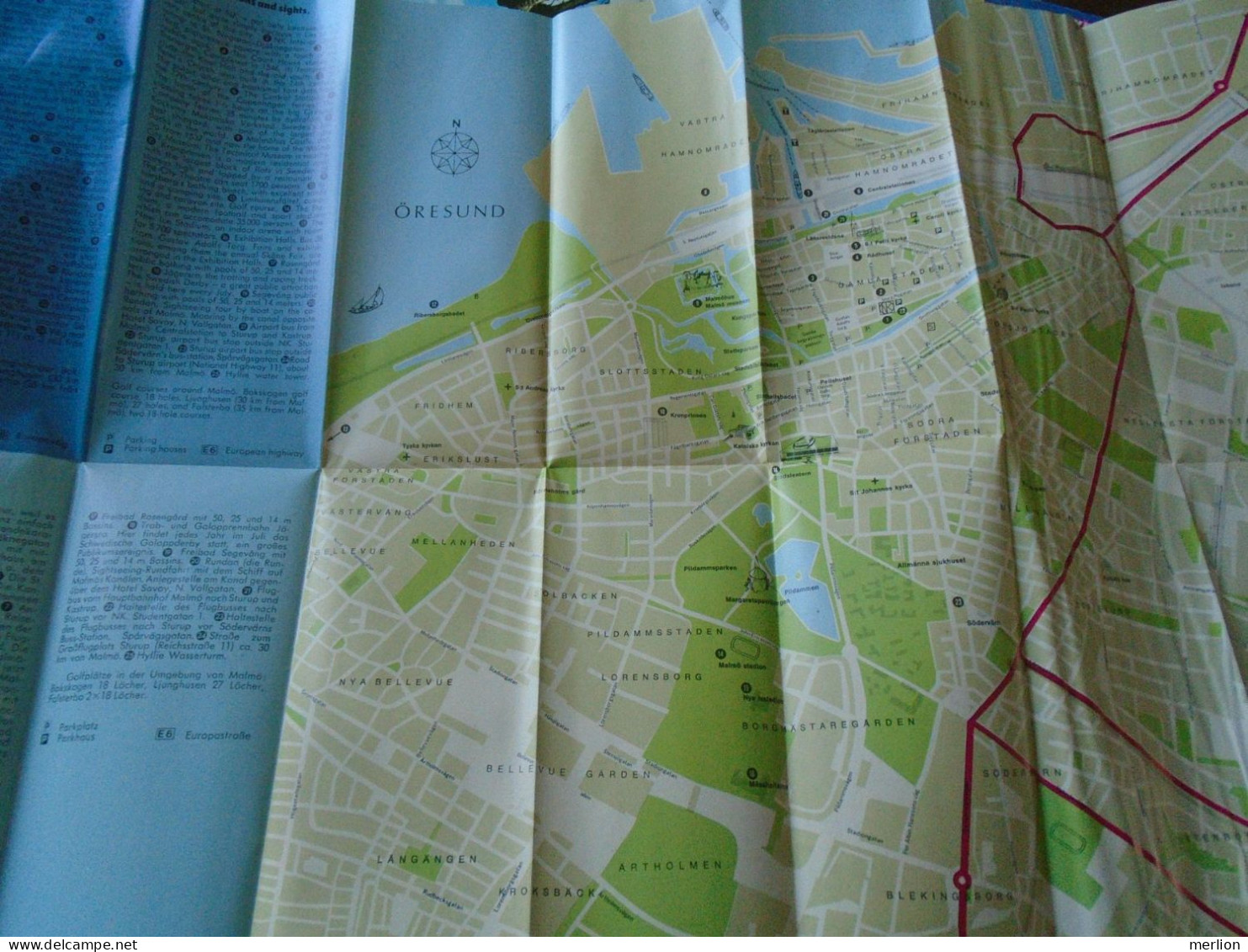 ZA482.45  Sweden Sverige,  Malmö  Guide  - Map Karte Karte  1976 - Topographische Karten