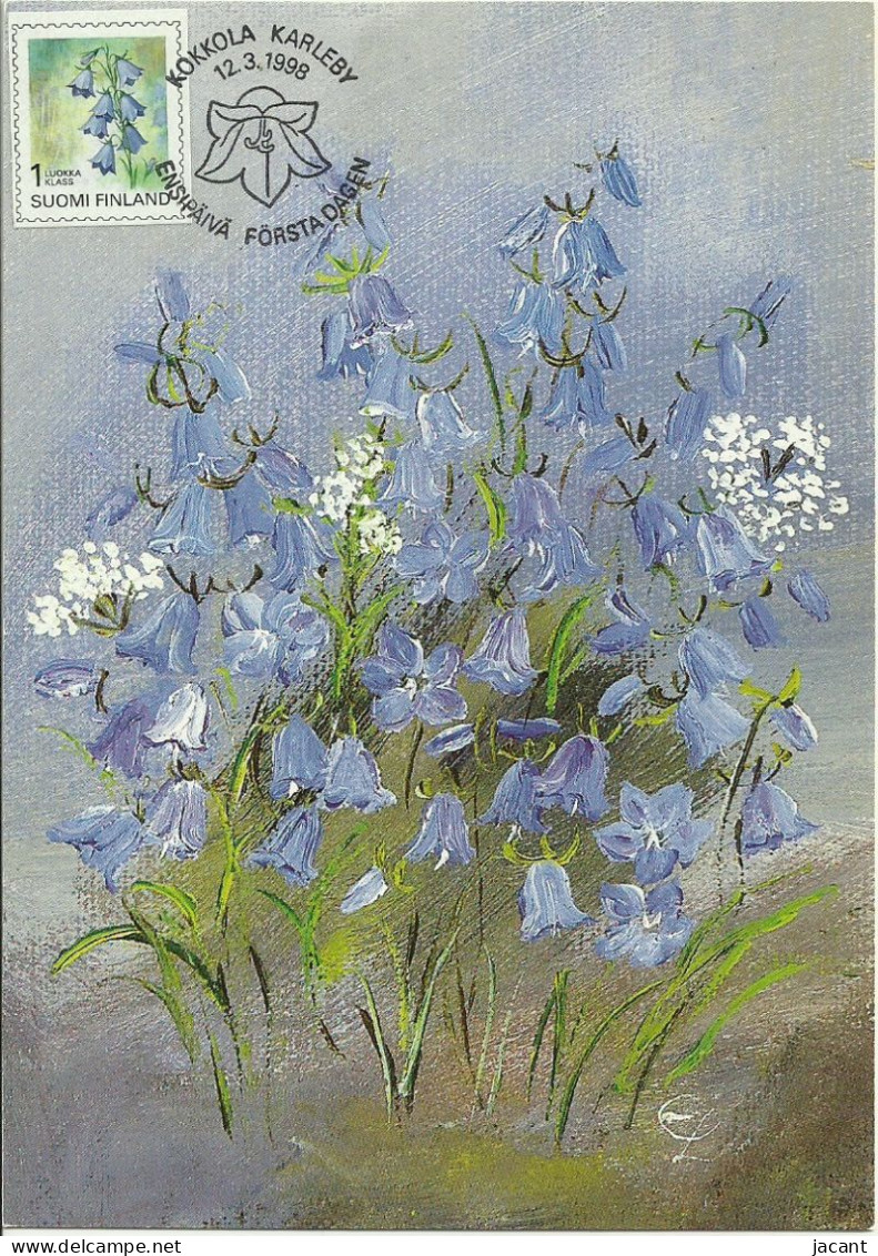 Carte Maximum - Finland - Fleurs - Campanula Rotindifolia - Cartoline Maximum