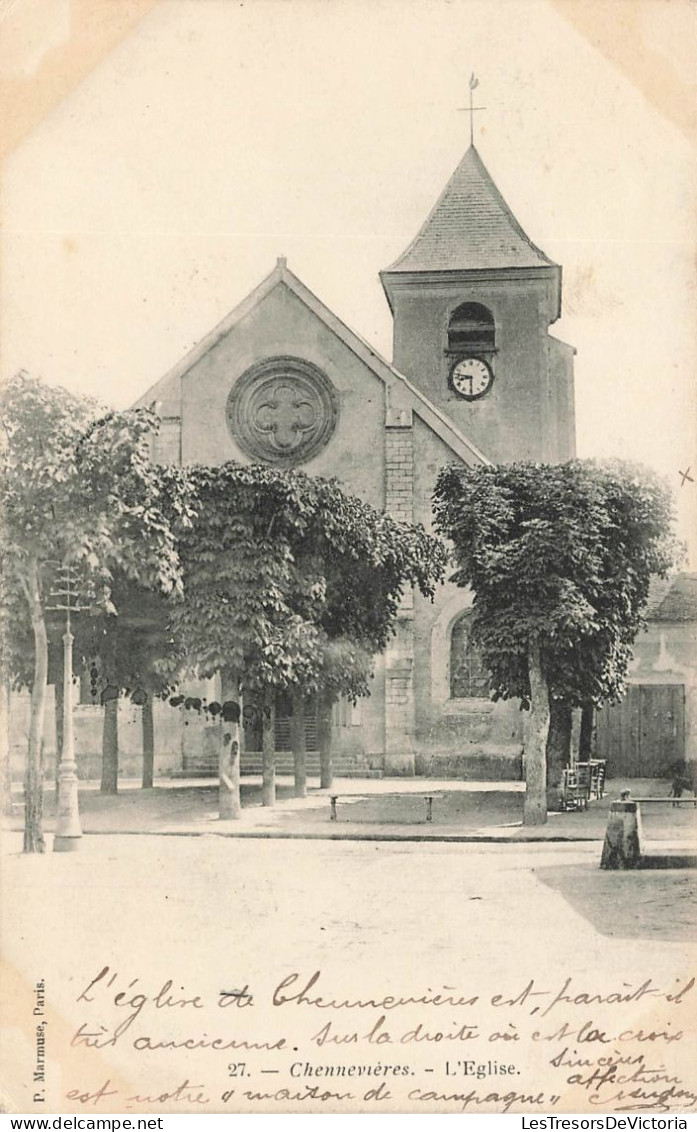 FRANCE - Chennevières - L'église - Carte Postale Ancienne - Other & Unclassified