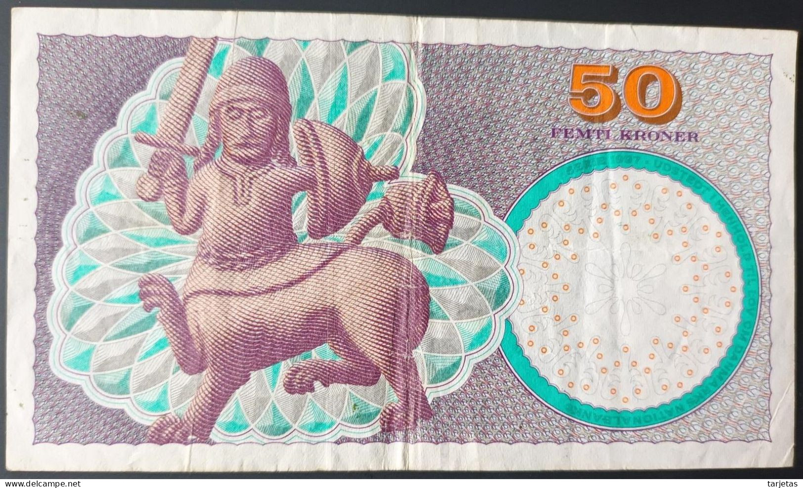 BILLETE DE DINAMARCA DE 50 KRONER DEL AÑO 1999 (BANK NOTE) - Dinamarca