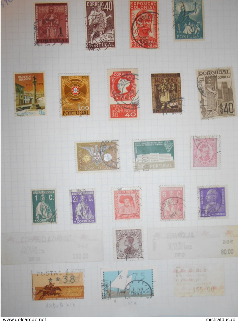 Portugal Collection , 340 Timbres Obliteres - Lotes & Colecciones