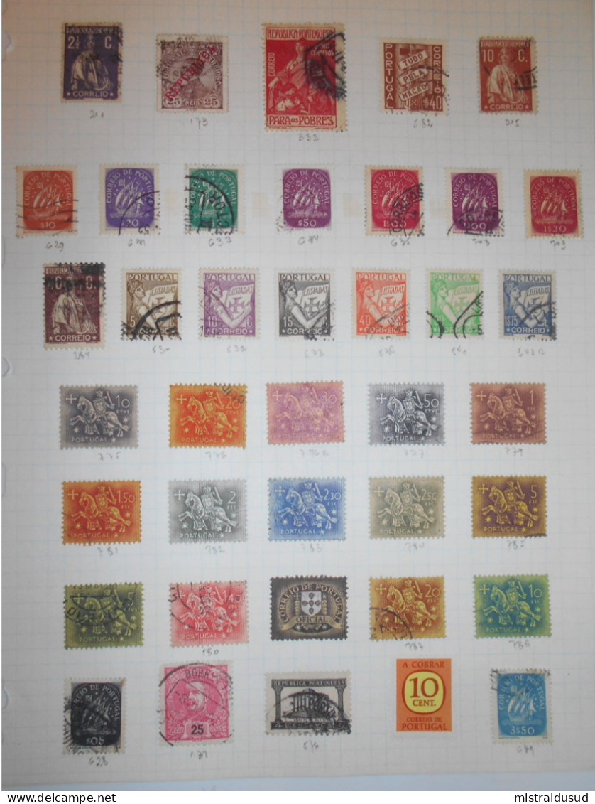 Portugal Collection , 340 Timbres Obliteres - Lotes & Colecciones