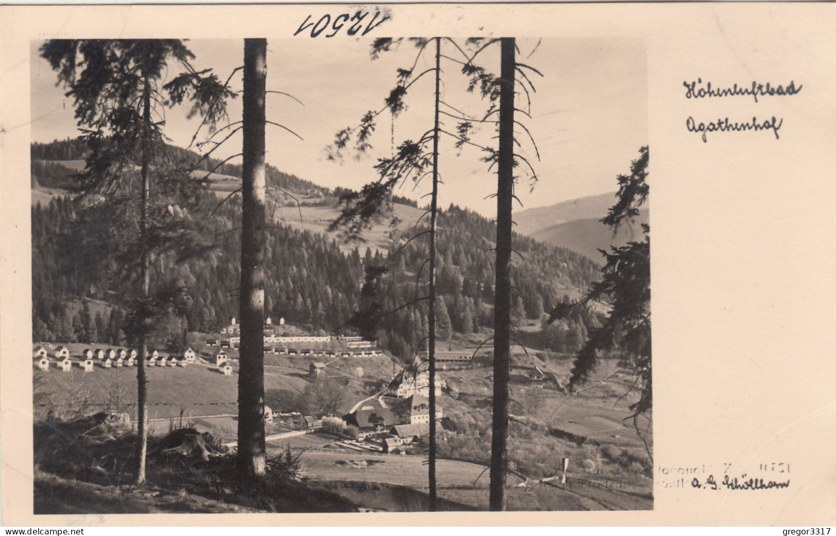 E1837) SCHÖLLHORN - Alte FOTO AK " AGATHENHOF " Aus Dem Wald Gesehen - HIRT / Friesach Kärnten - Friesach