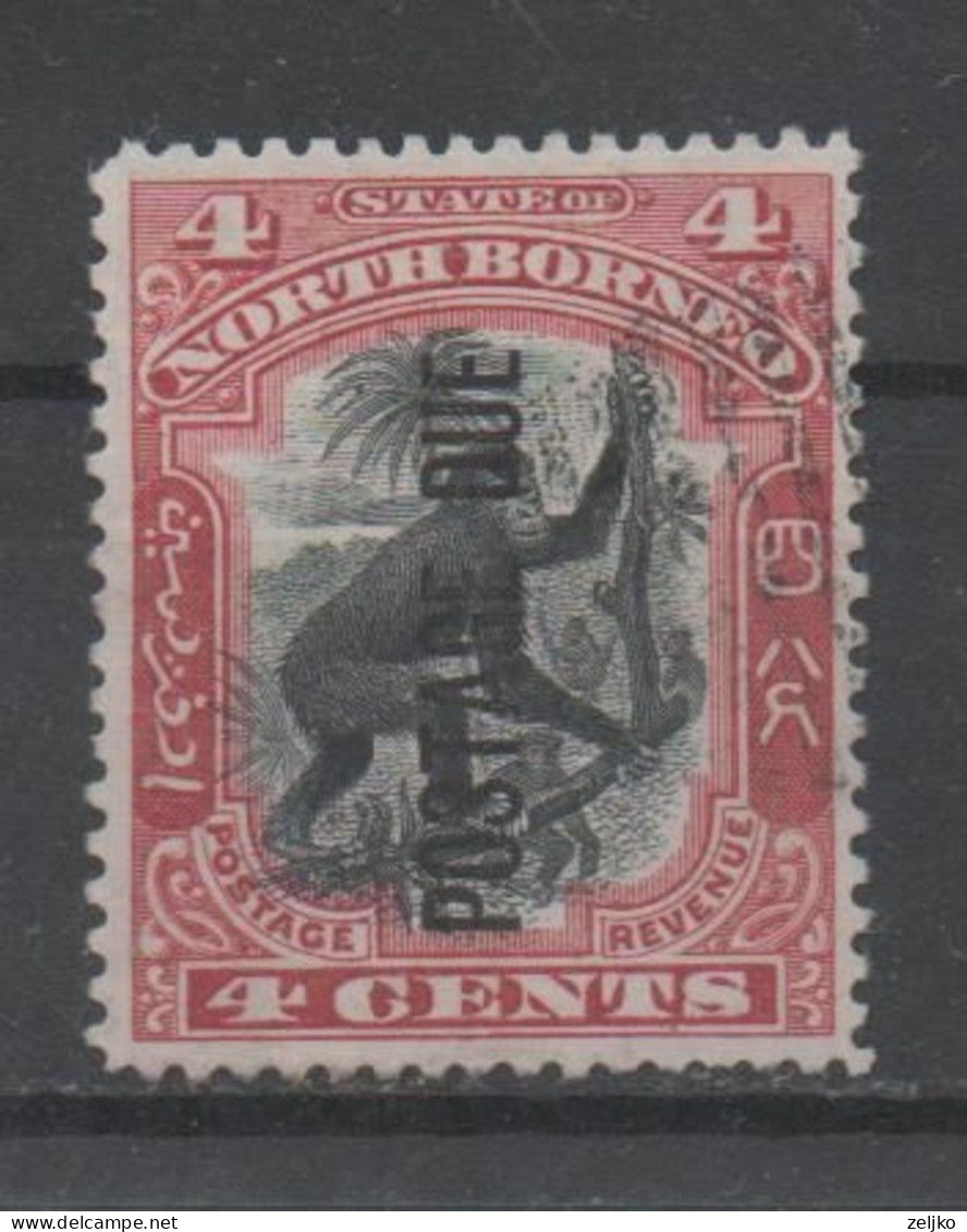 North Borneo, Used, 1900, Michel  Postage Due 18 - Noord Borneo (...-1963)