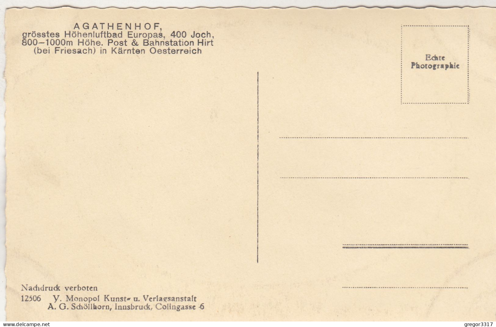 E1838) HIRT Bei FRIESACH -  Höhenluftbad AGATHENHOF - - Friesach