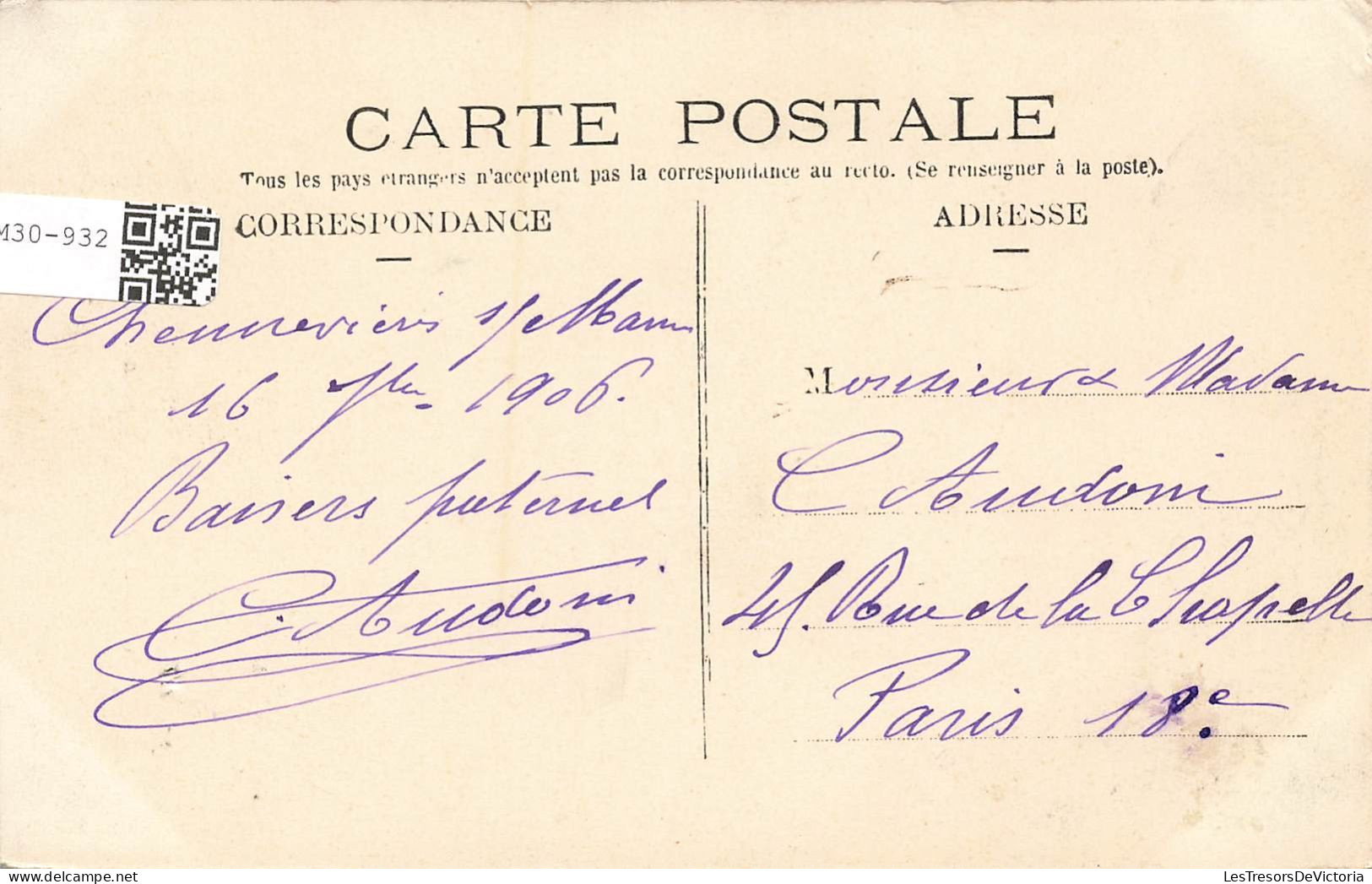 FRANCE - La Varenne à Champigny - Chemin De L'écu De Franc - Carte Postale Ancienne - Other & Unclassified