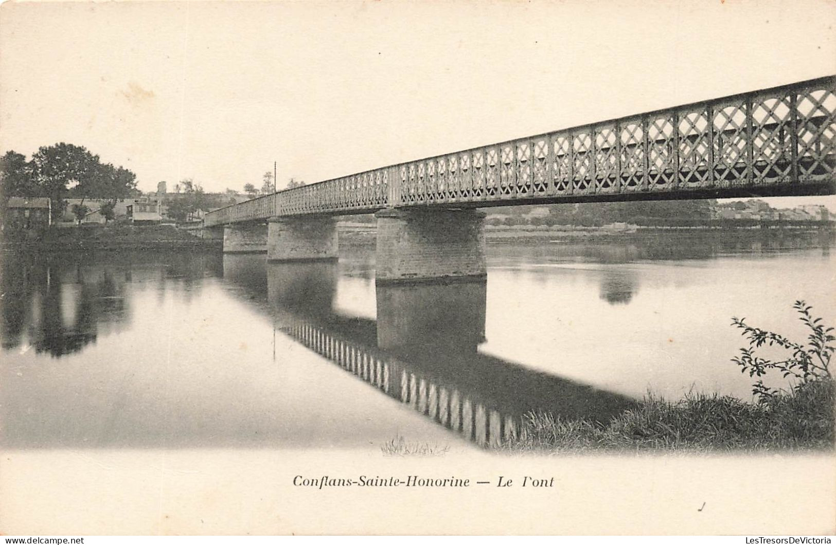 FRANCE - Conflans Sainte Honorine - La Pont - Carte Postale Ancienne - Conflans Saint Honorine