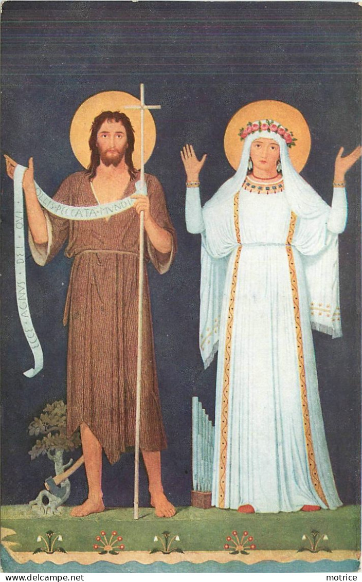 ST. MAURUSKAPELLE BEI BEURON - lot de 17 cartes, représentations religieuses anges.