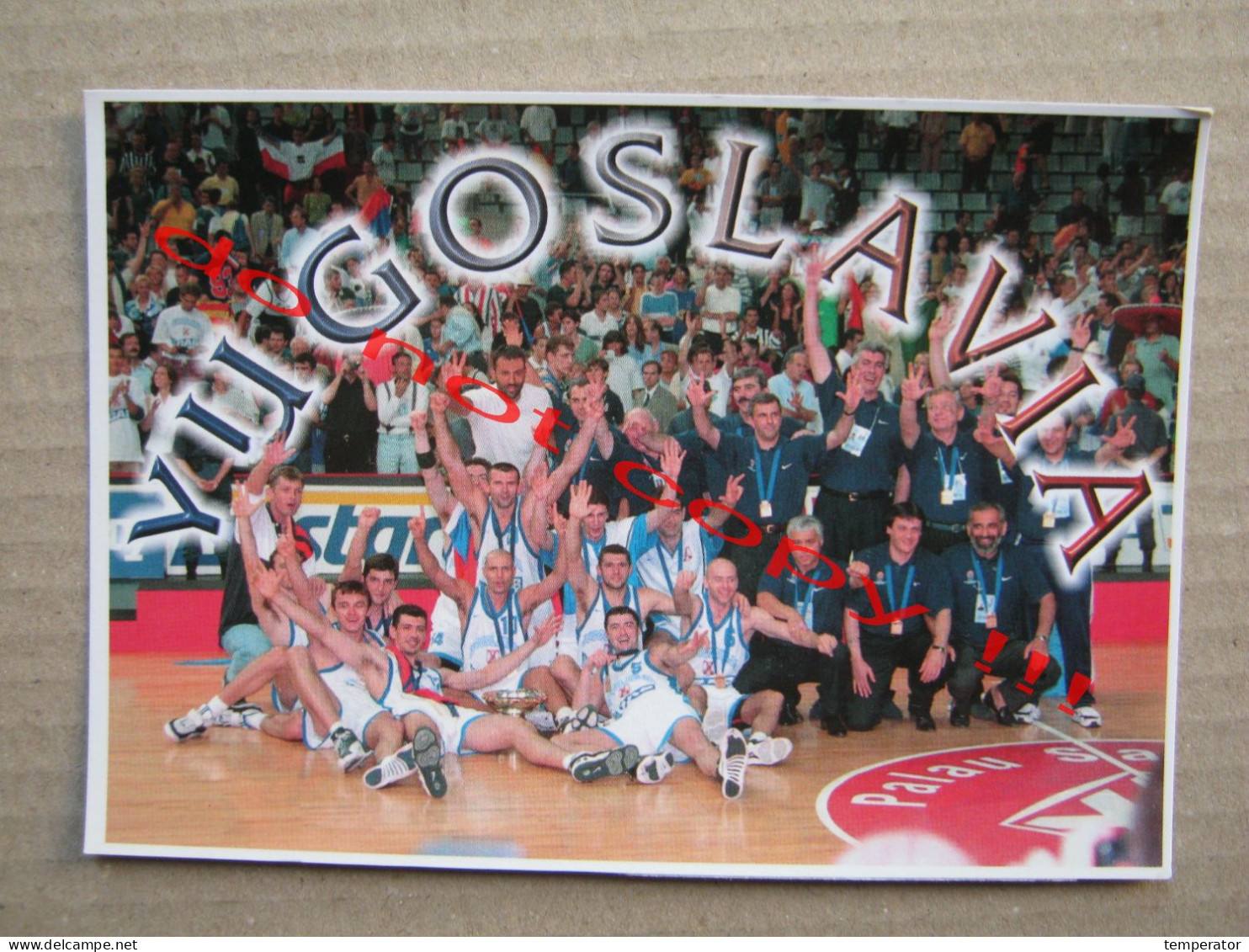 BASKETBALL YUGOSLAVIA CHAMPION OF THE EUROPA 1997 BARCELONA - Basketball