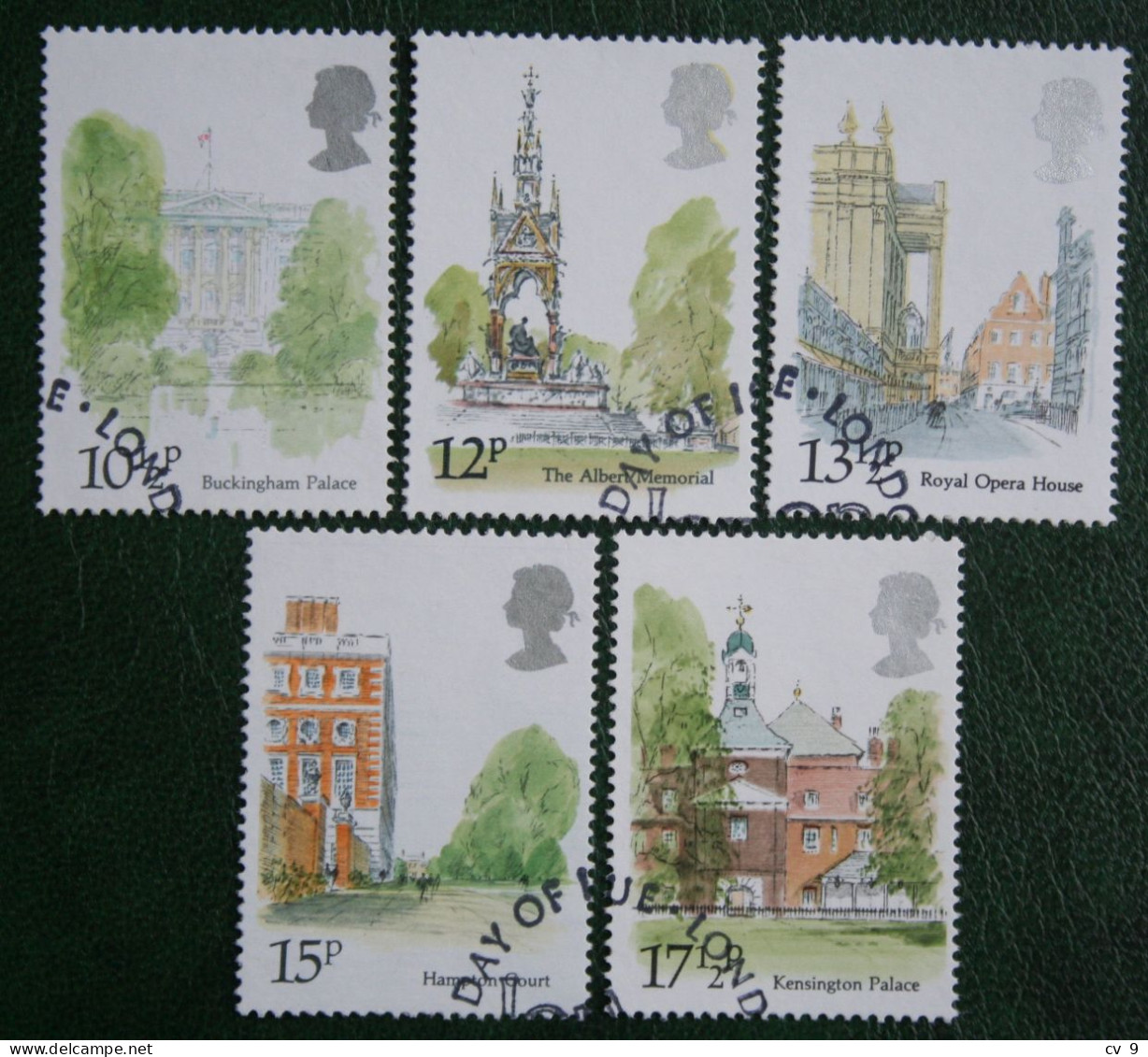 Famous Buildings London Landmarks (Mi 836-840) 1980 Used Gebruikt Oblitere ENGLAND GRANDE-BRETAGNE GB GREAT BRITAIN - Usati