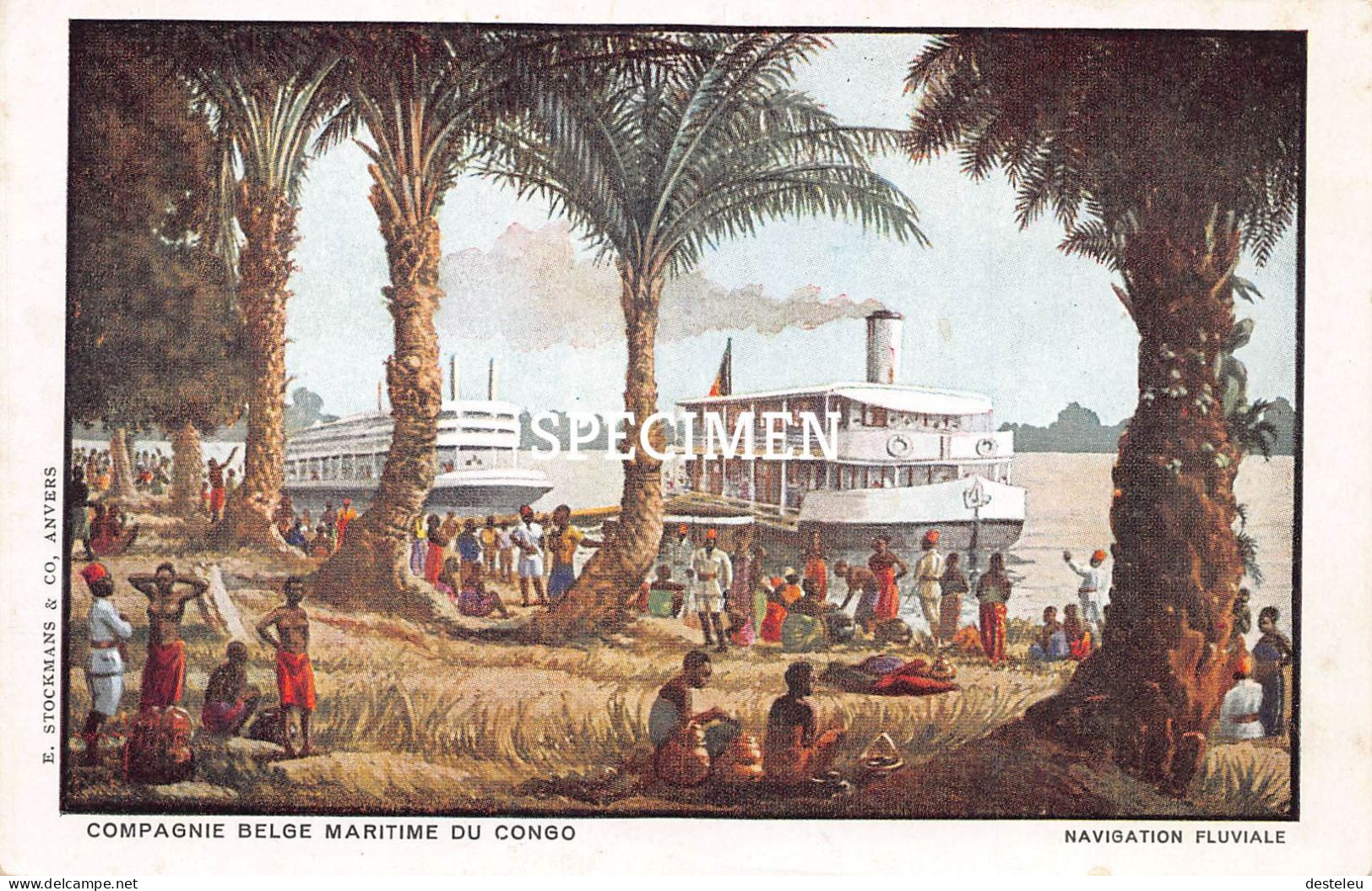 Compagnie Belge Maritime  Du Congo - Navigation Fluviale - Congo Belge