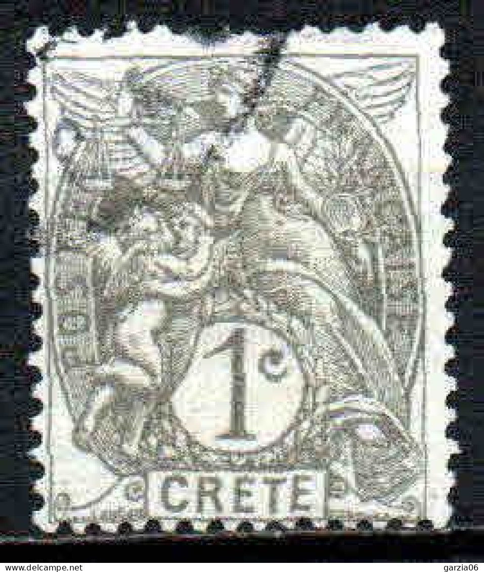 Crète - 1902 -  Type Blanc    - N° 1  - Oblitéré - Used - Ongebruikt