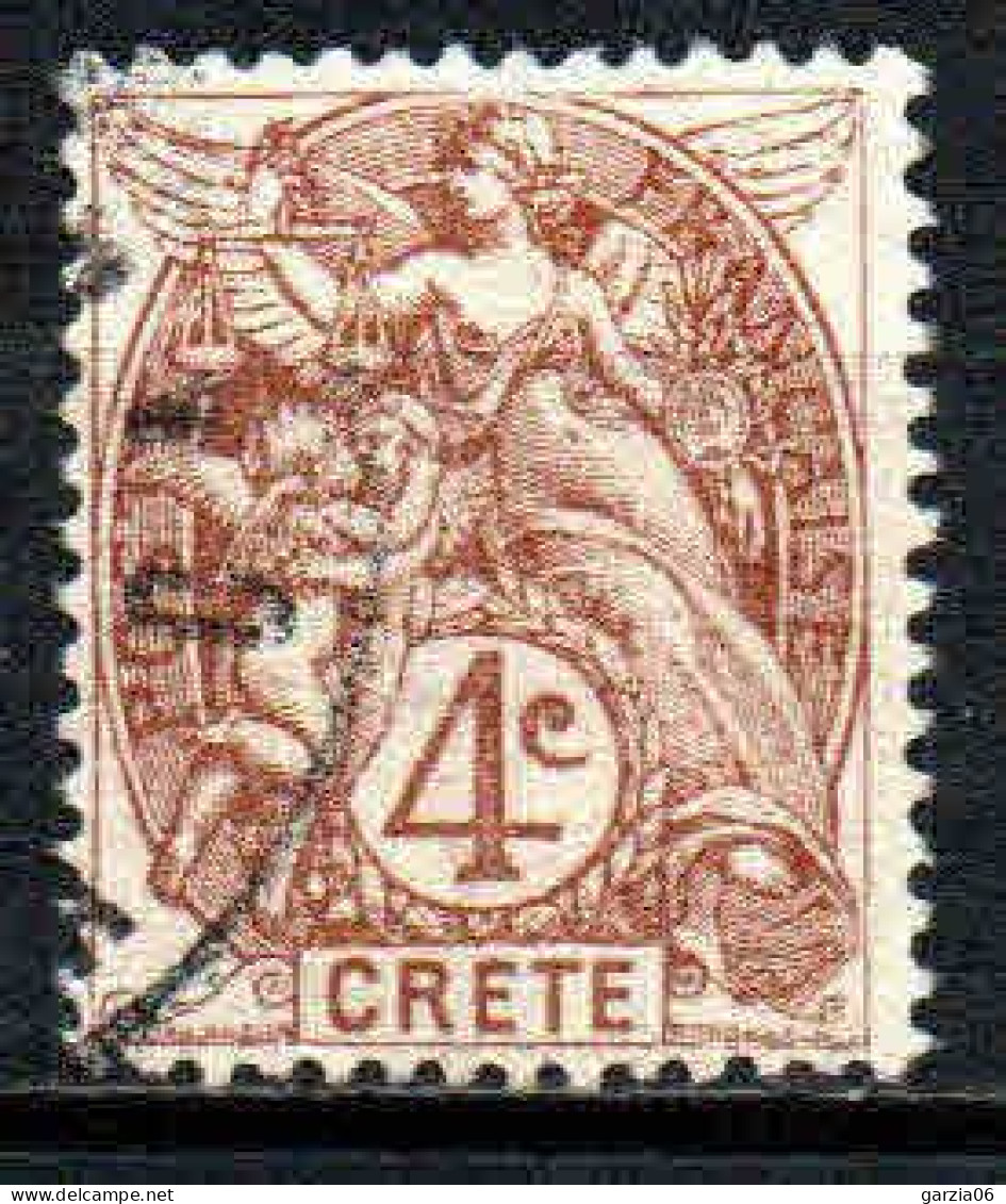 Crète - 1902 -  Type Blanc    - N° 4  - Oblitéré - Used - Ungebraucht