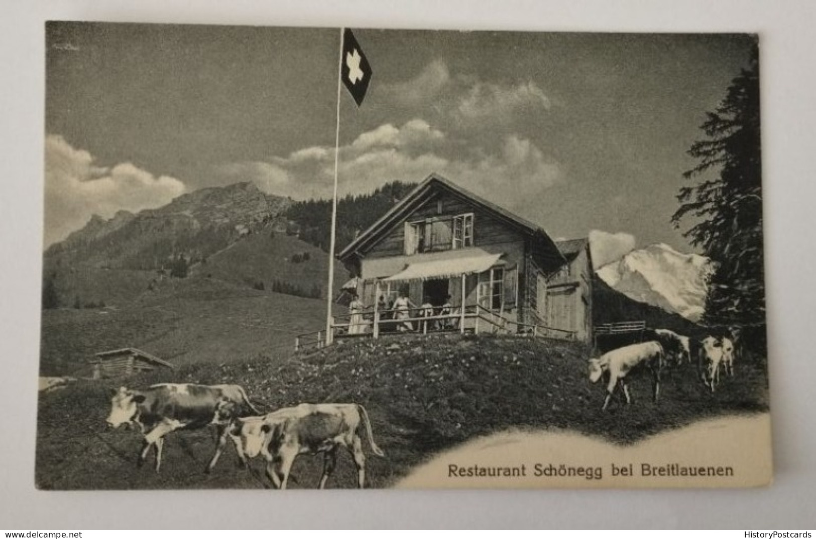 Restaurant Schönegg Bei Breitlauenen , BE, Interlaken, 1925 - Erlenbach Im Simmental