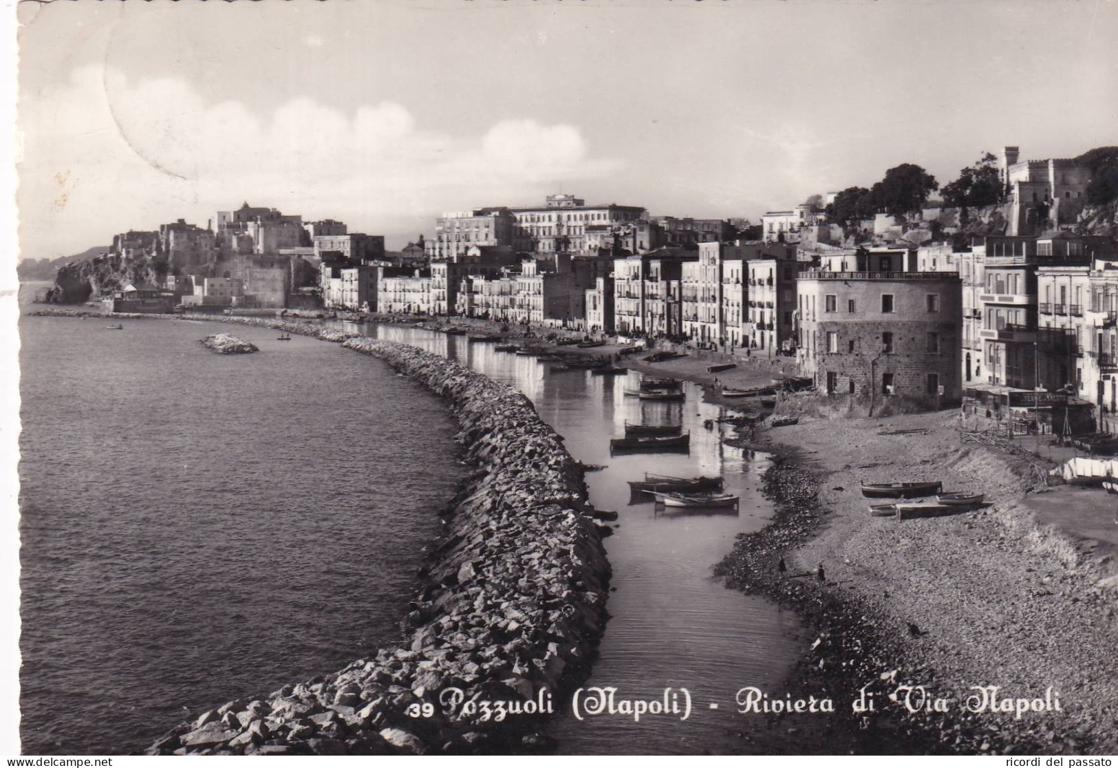 Cartolina Pozzuoli ( Napoli ) Riviera Di Via Napoli - Pozzuoli