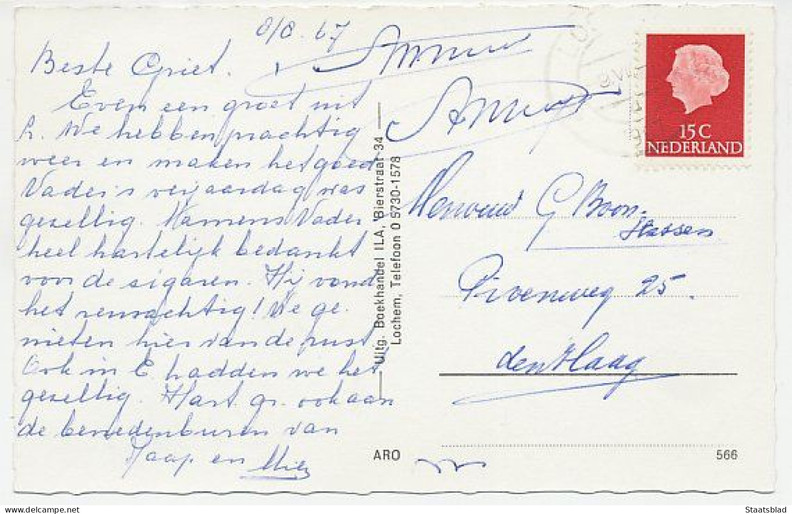 02- Prentbriefkaart Lochem 1967 - Graaf Ottoweg - Lochem