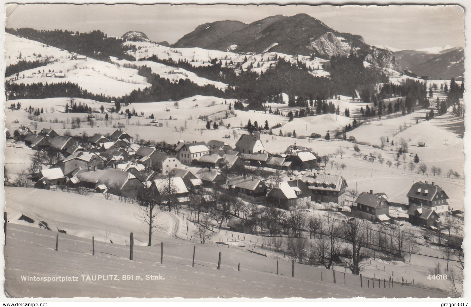 E1849) TAUPLITZ - Steiermark Witersportplatz 891m - Tolle Alte FOTO AK - Häuser Details Verschneit - Tauplitz