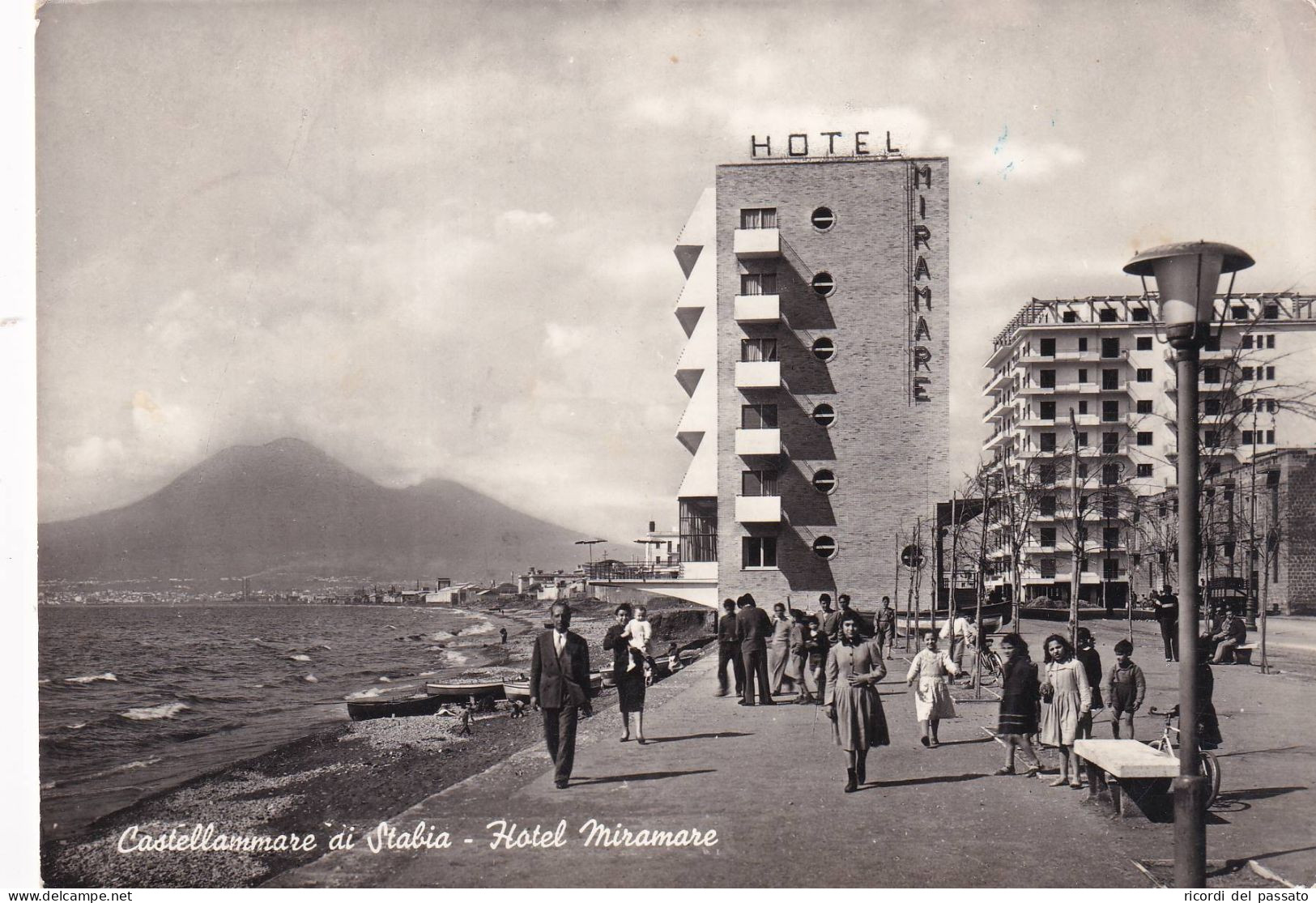 Cartolina Castellammare Di Stabia ( Napoli ) Hotel Miramare - Castellammare Di Stabia