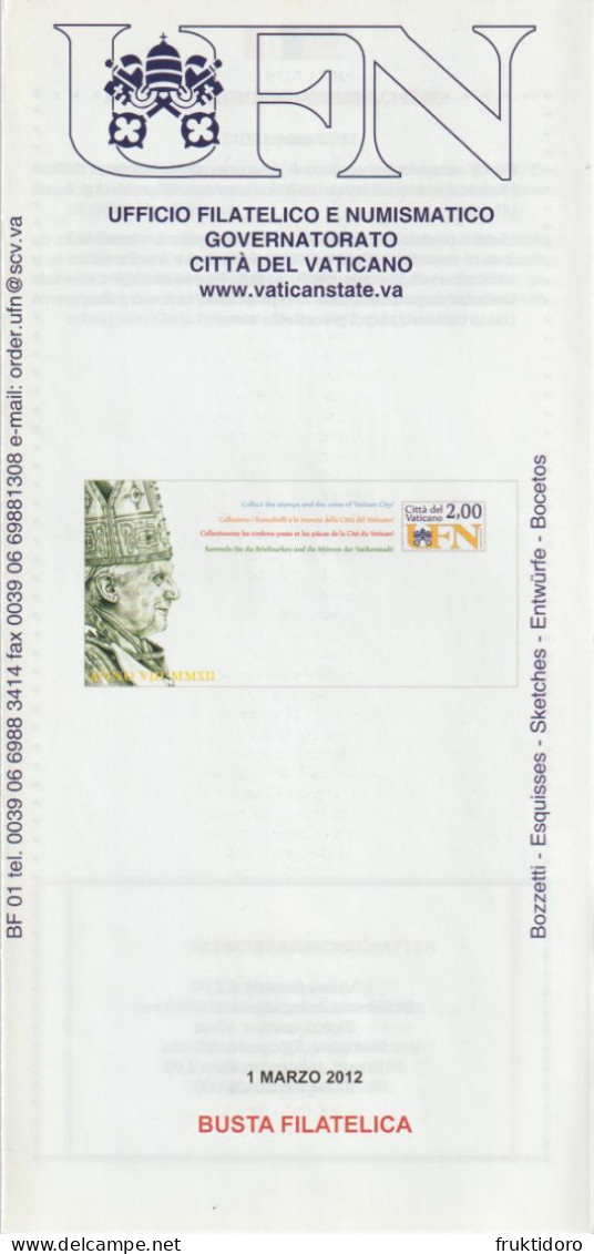 Vatican City Brochures Issues In 2012 Philatelic Programme - Easter - Raphael: The Sistine Madonna - Aerogramme - Collections