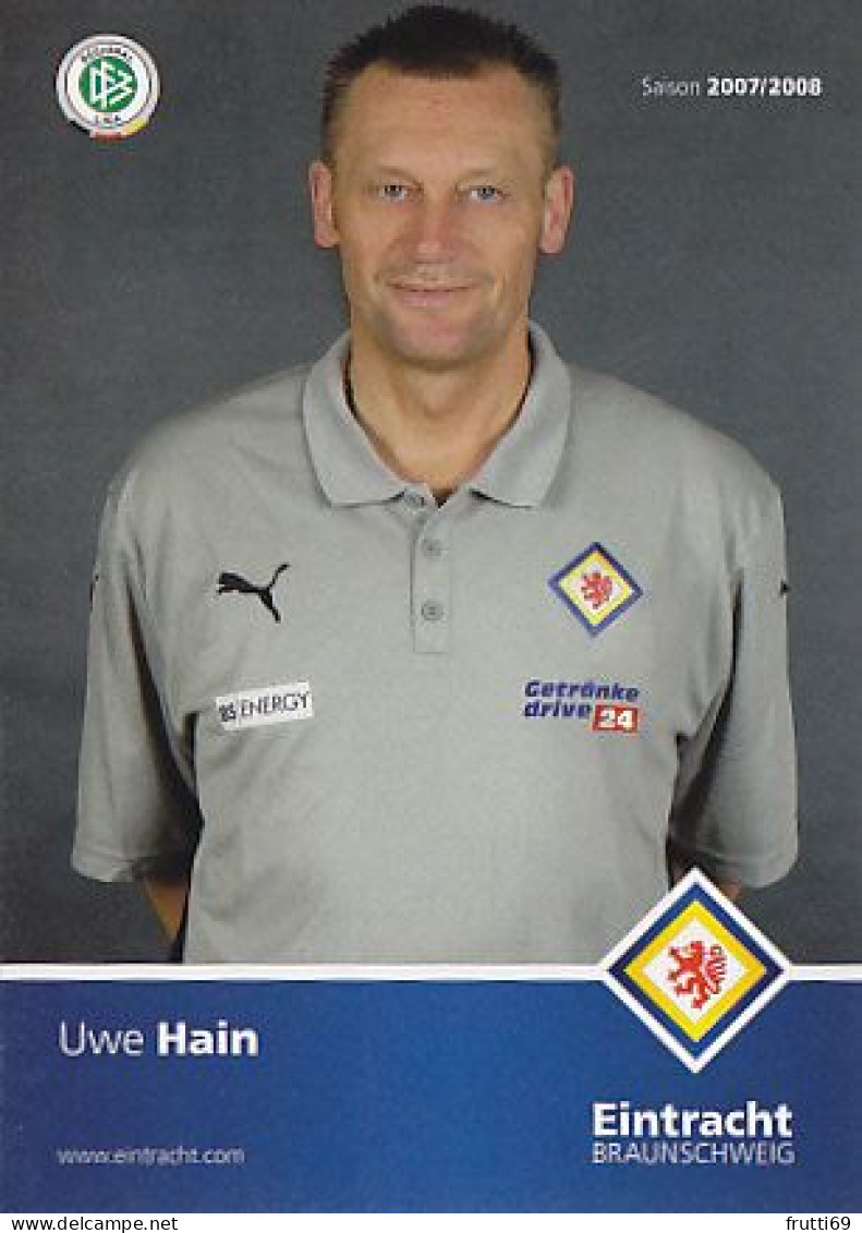 AK 192615  FOOTBALL / SOCCER / FUSSBALL - Eintracht Braunschweig 2007 / 2008 - Uwe Hain - Calcio