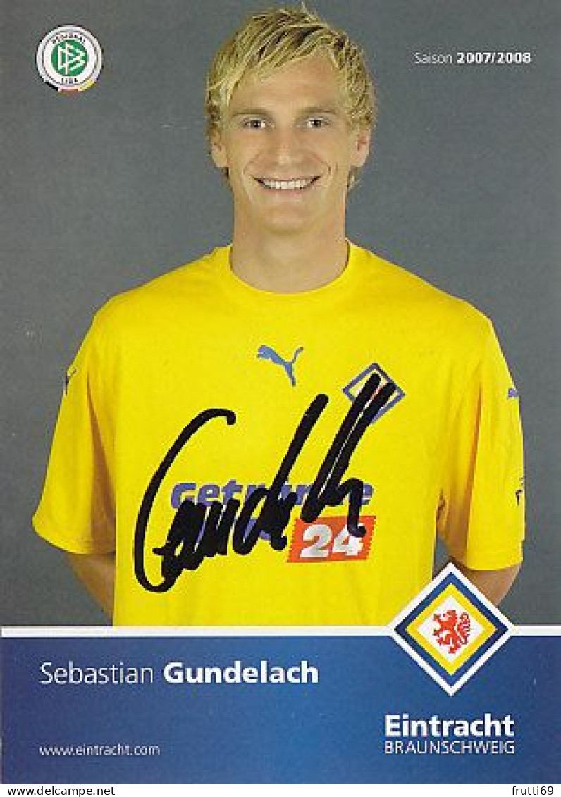 AK 192621  FOOTBALL / SOCCER / FUSSBALL - Eintracht Braunschweig 2007 / 2008 -  Sebastian Gundelach - Calcio