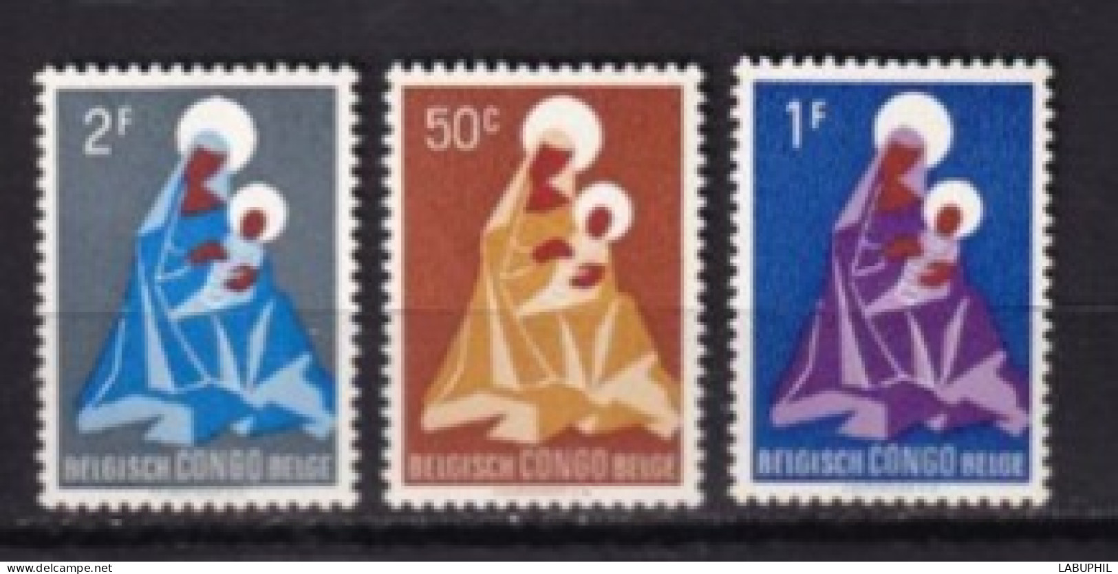 CONGO BELGE MNH ** 1959 NOEL - Neufs