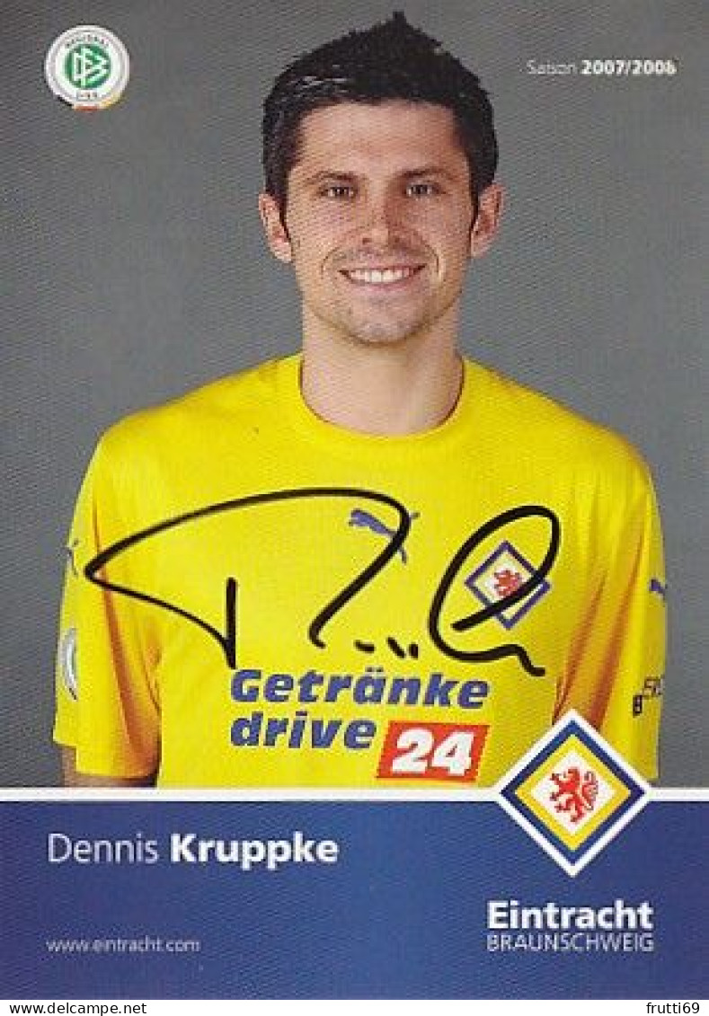 AK 192624 FOOTBALL / SOCCER / FUSSBALL - Eintracht Braunschweig 2007 / 2008 - Dennis Kruppke - Calcio