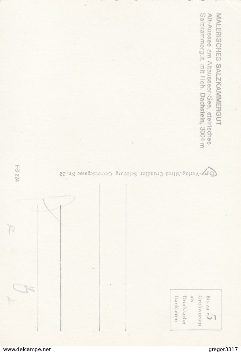 E1869) ALT AUSSEE - Salzkammergut - Altausseer See - Dachstein - - Ausserland