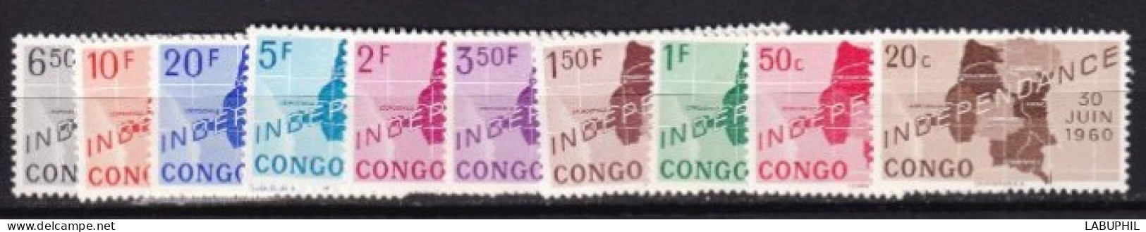 CONGO  MNH **  1960 - Nuovi