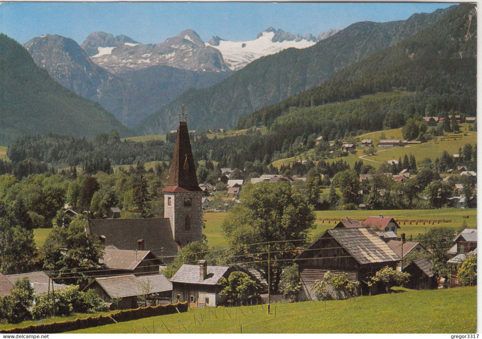 E1870) ALT AUSSEE - Salzkammergut - Altausseer See - Dachstein - Kirche U. Häuser Im Vordergrund - Farbfoto AK - Ausserland