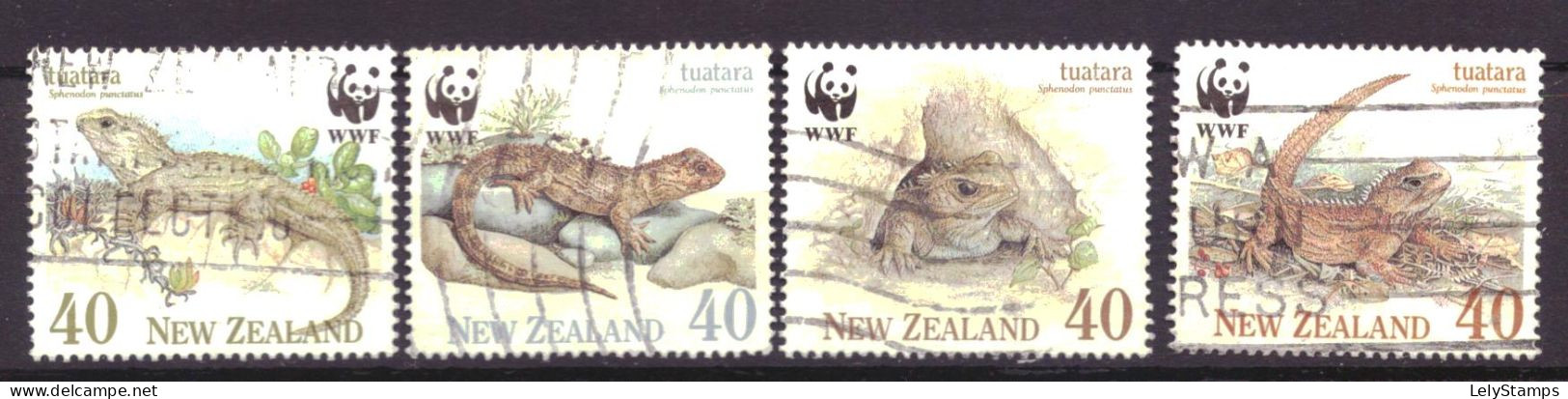 New Zealand / Nieuw Zeeland 1160 T/m 1163 Used WWF WNF Animals Nature (1991) - Gebruikt