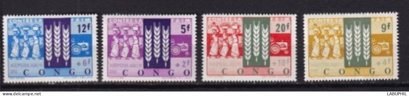 CONGO  MNH **  1963  Faim - Neufs