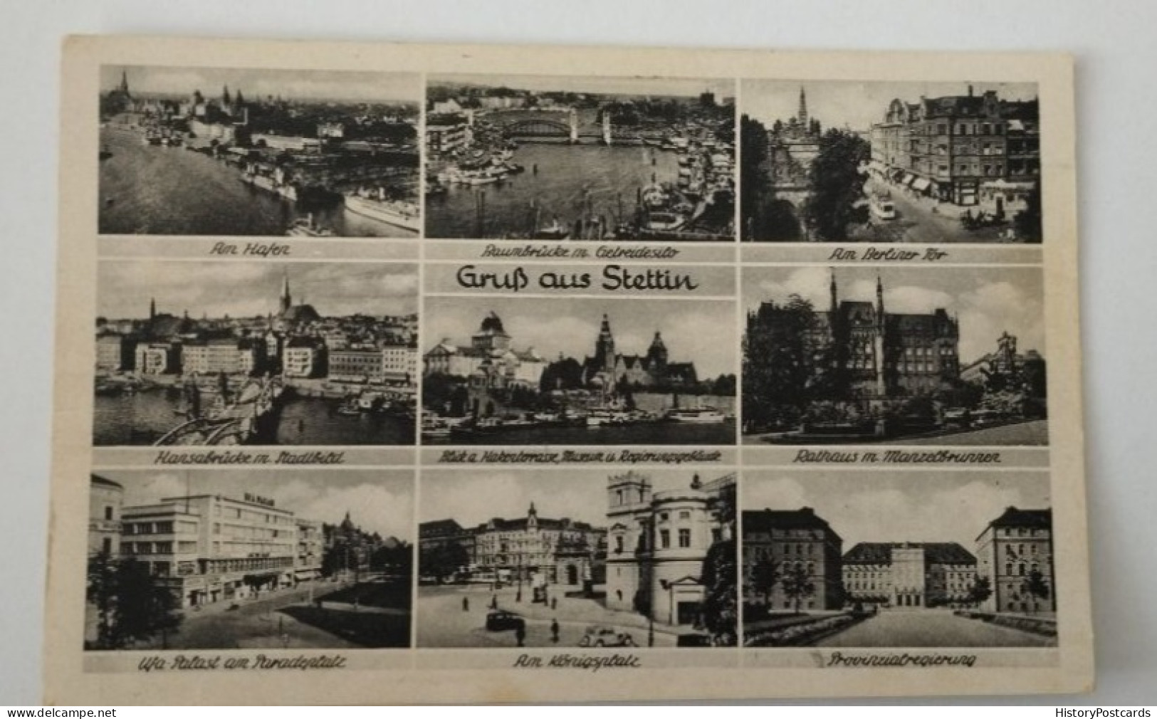 Gruß Aus Stettin, Szczecin, 9x Bild AK, 1935 - Pommern