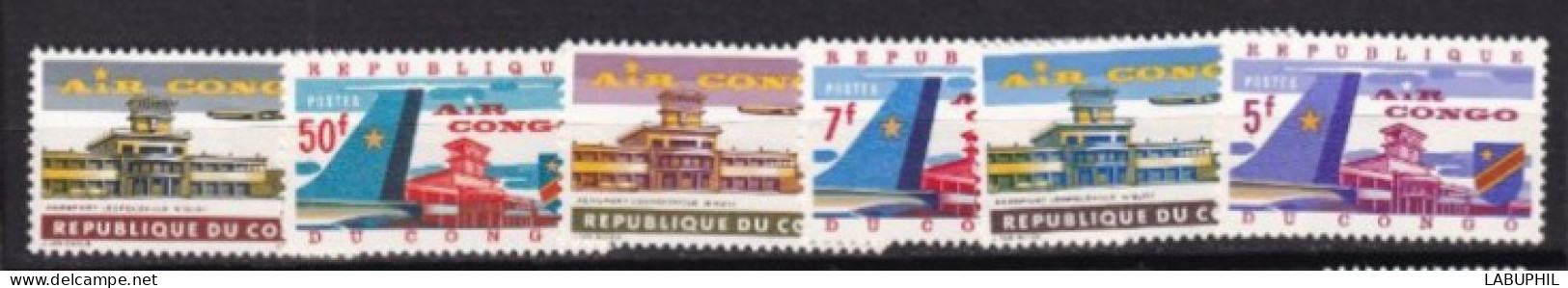 CONGO  MNH **  1963 Aviation - Unused Stamps