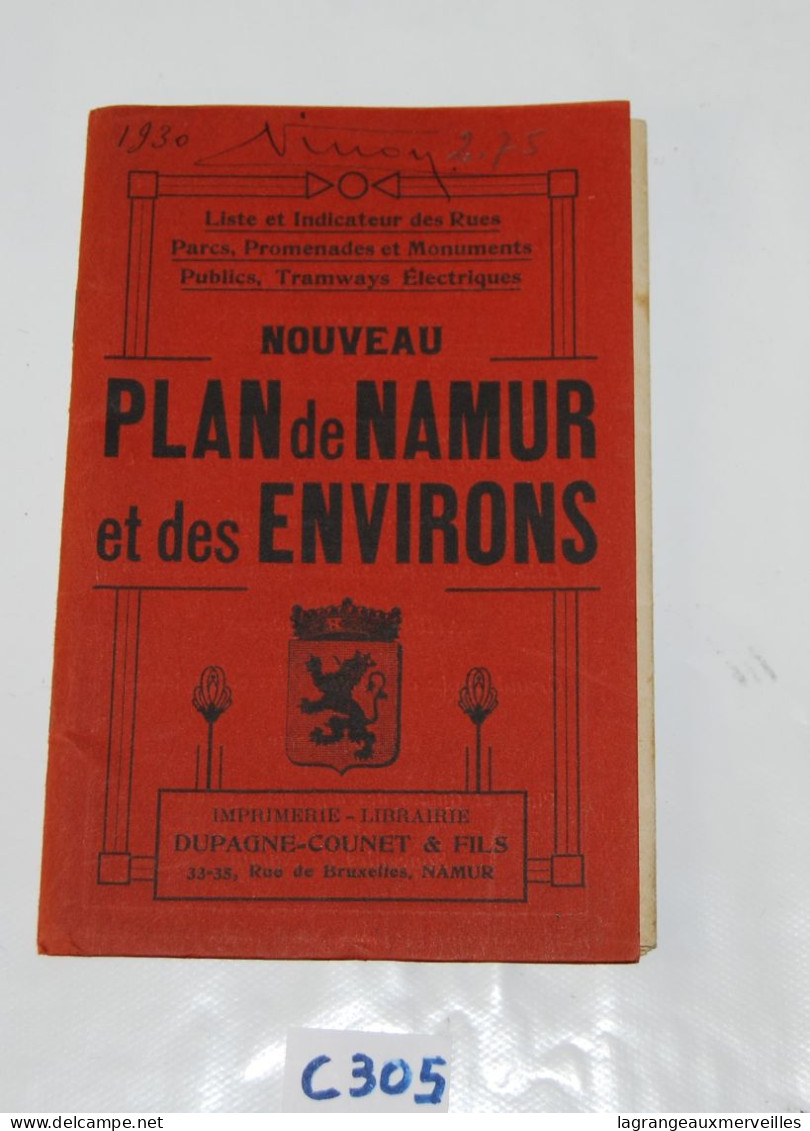 C305 Guide Route - Nouveaux Plan De De Namur - 1930 - Michelin-Führer