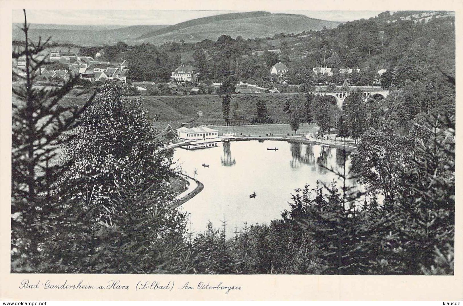 Bad Gandersheim (Solbad) - Am Osterbergsee Gel.1939 Feldpost - Bad Gandersheim