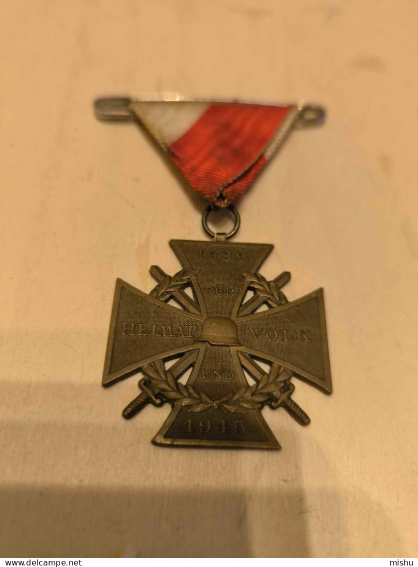 Austrian Cross FUR HEIMAT UND VOLK 1939 - 1945 - Austria