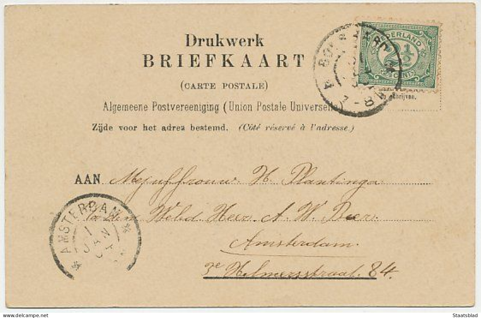 04- Prentbriefkaart Bolsward 1904 - Bolsward