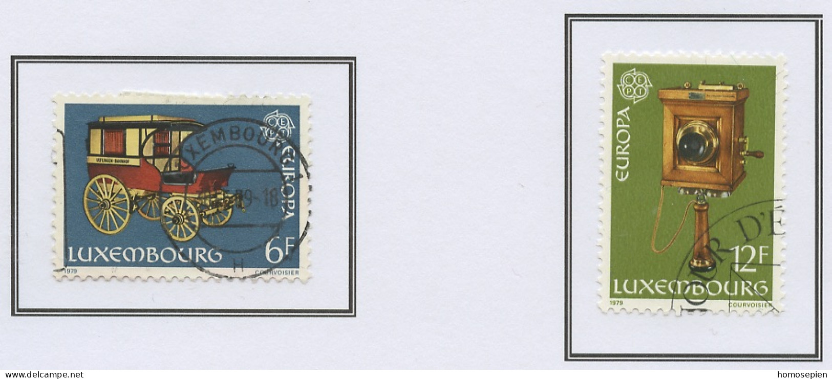 Luxembourg - Luxemburg 1979 Y&T N°937 à 938 - Michel N°987 à 988 (o) - EUROPA - Oblitérés