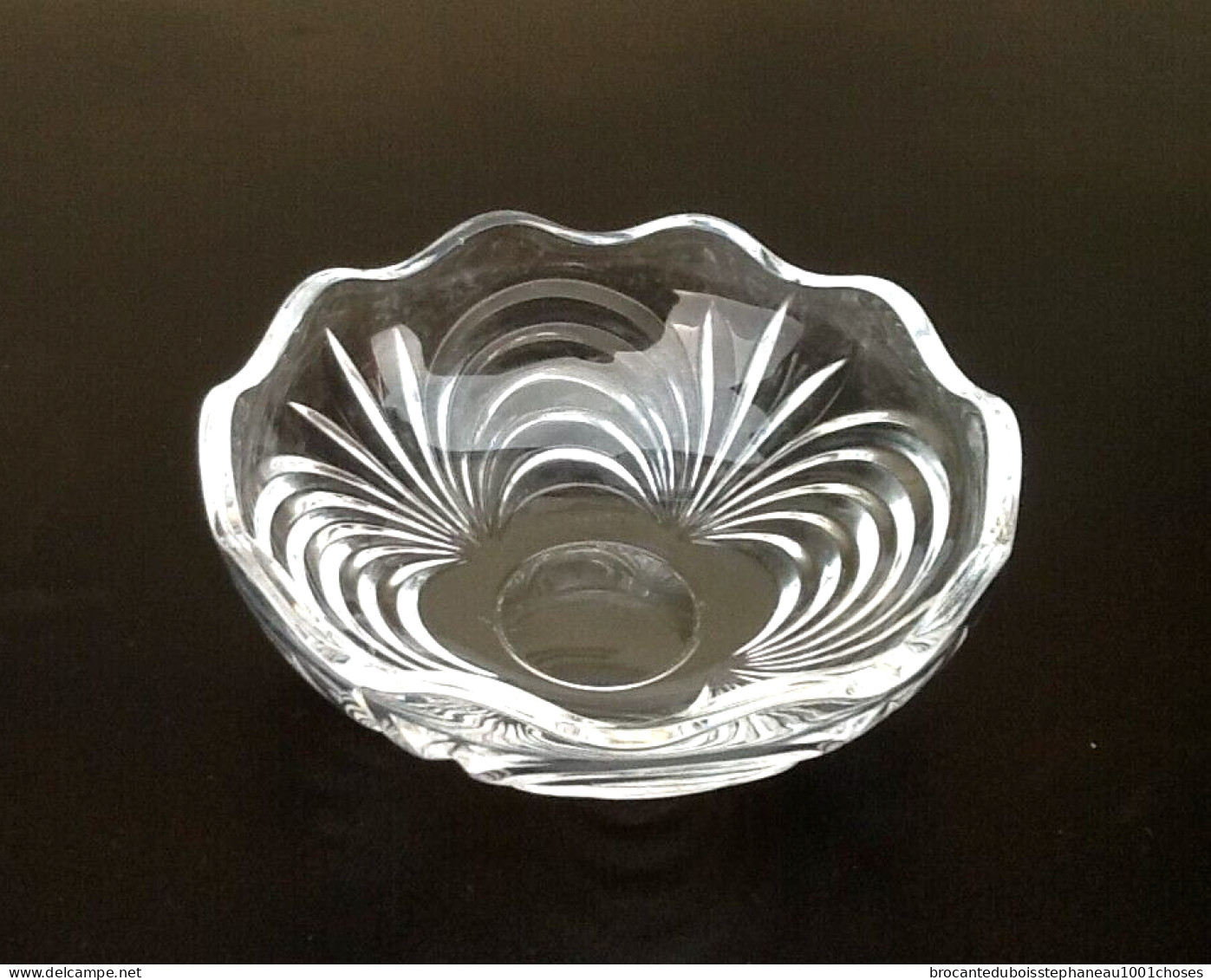 Années 1970  Coupelle / Vide-poche Polylobée  Cristal D' Arques - Glas & Kristall