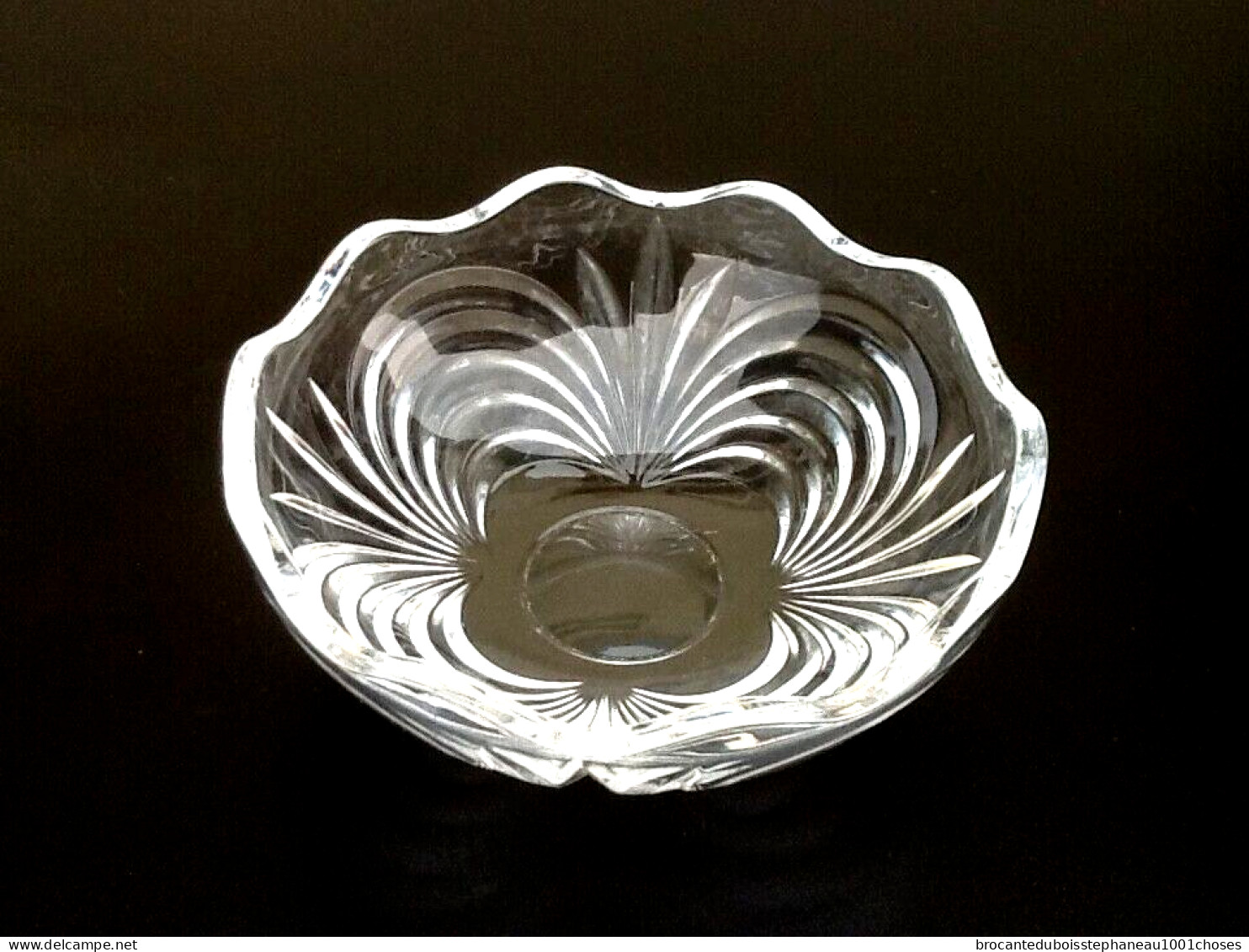 Années 1970  Coupelle / Vide-poche Polylobée  Cristal D' Arques - Glas & Kristall