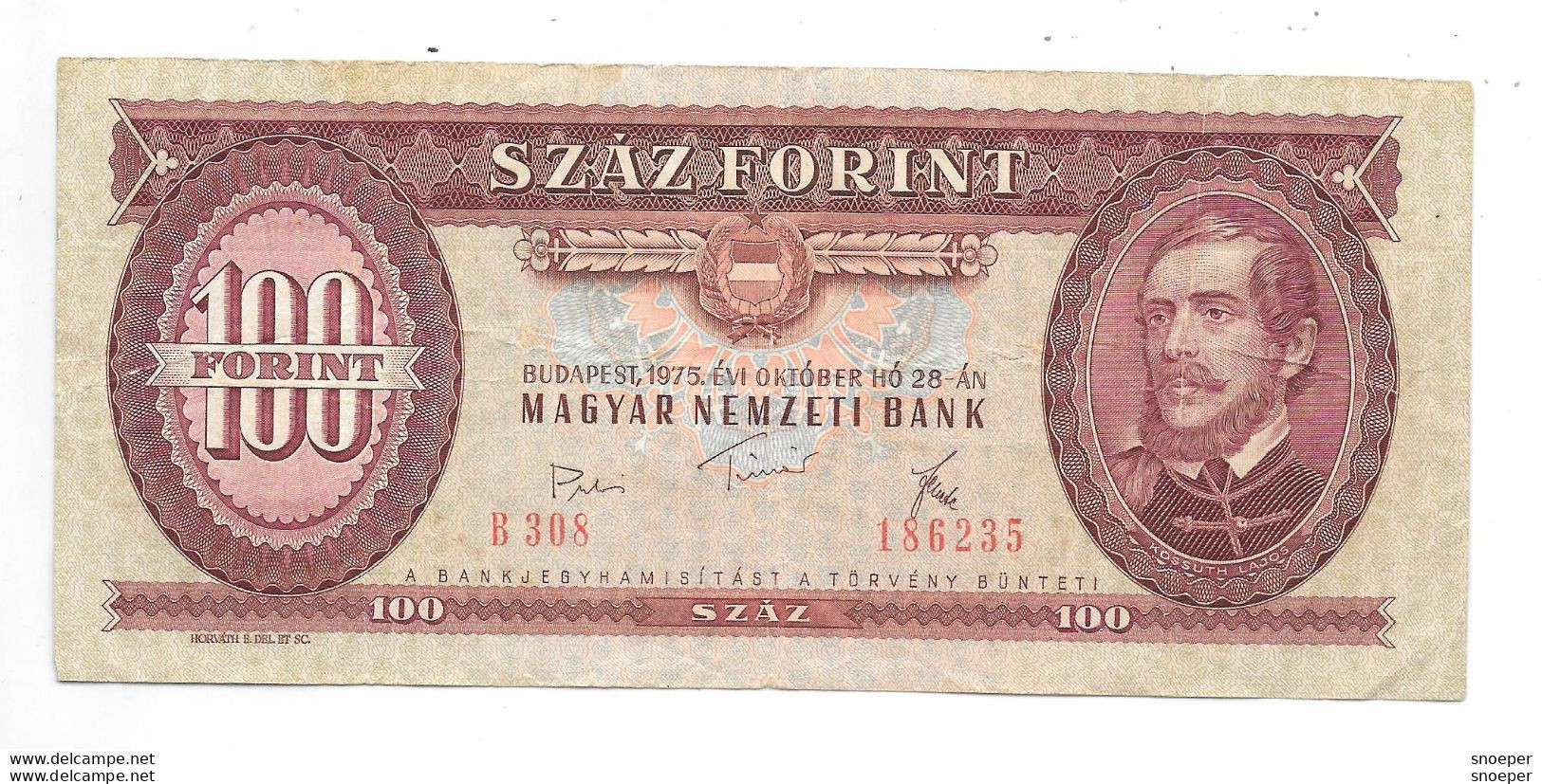 *hungary 100 Forint 1975     171e - Ungarn