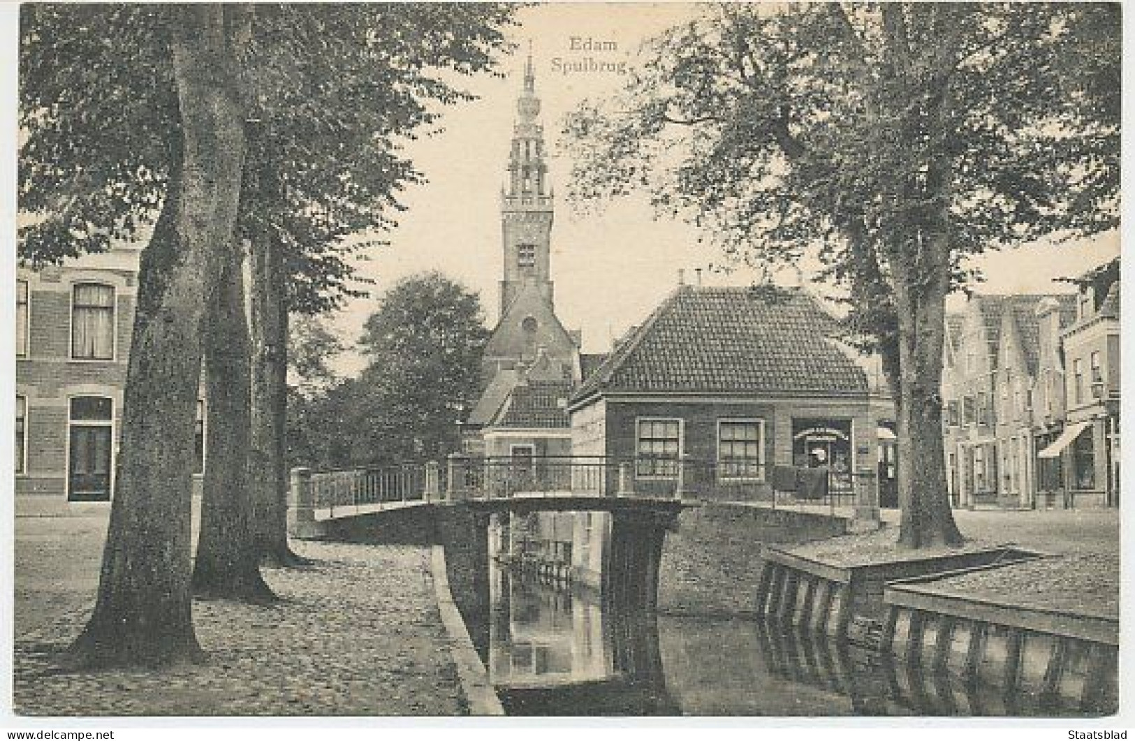 04- Prentbriefkaart Edam 1911 - Spuiburg - Edam