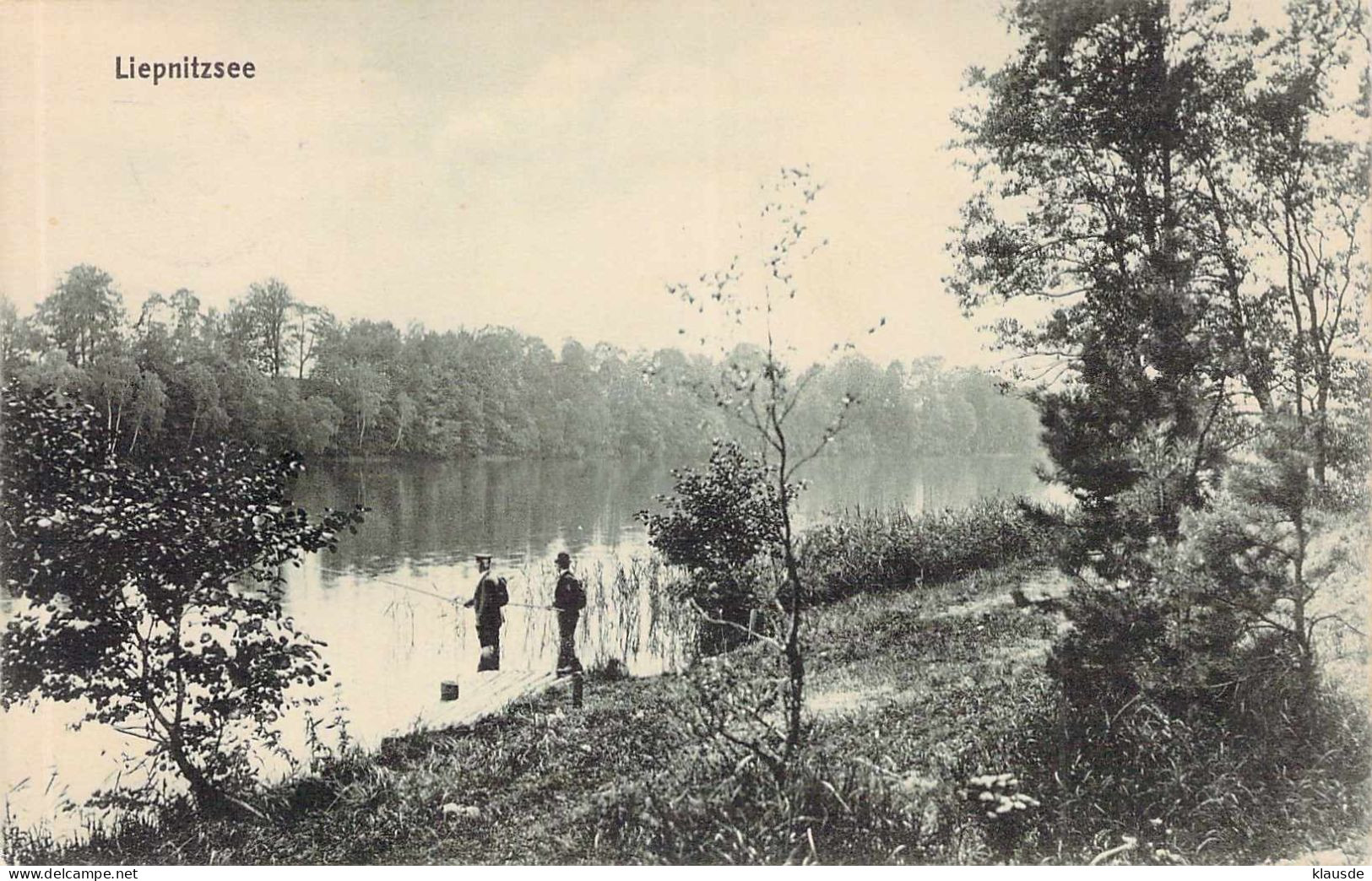 Liepnitzsee - Angler Gel.1915 - Bernau