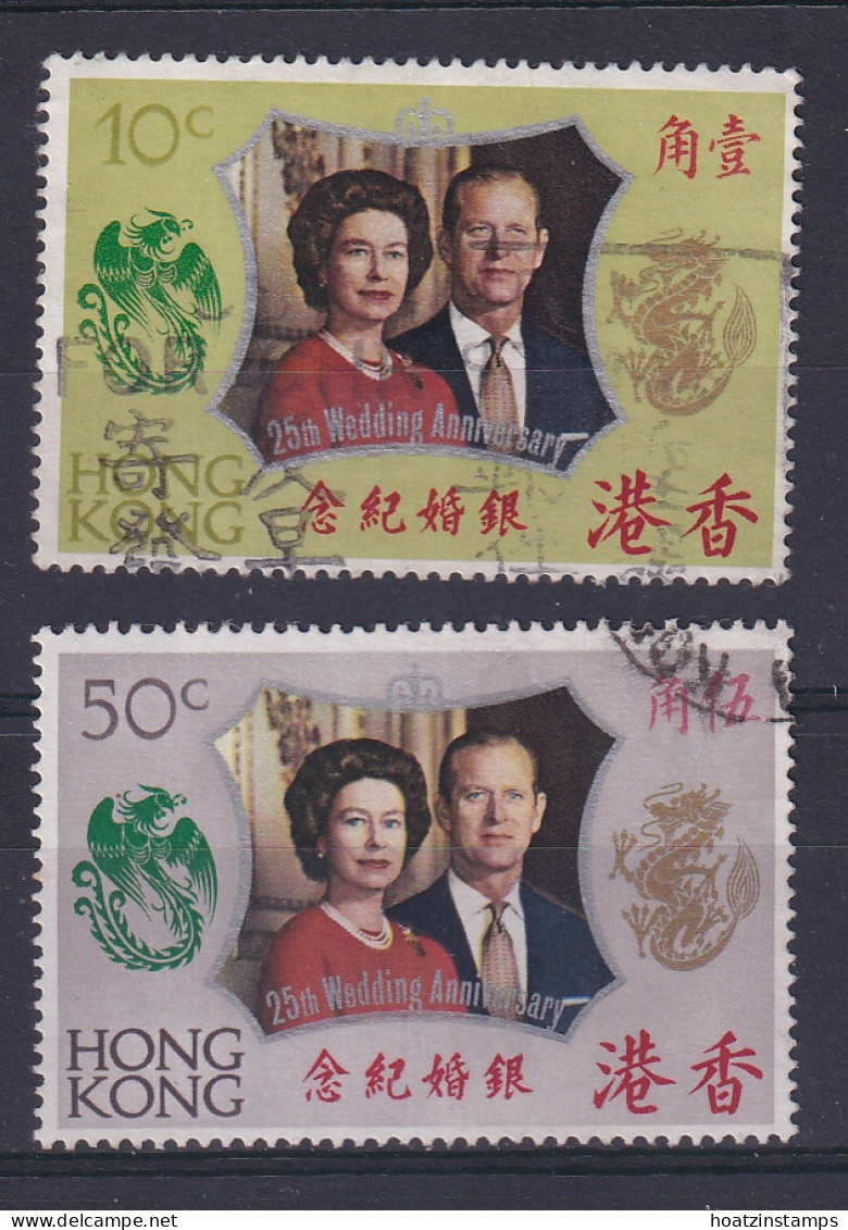 Hong Kong: 1972   Royal Silver Wedding     Used  - Usati