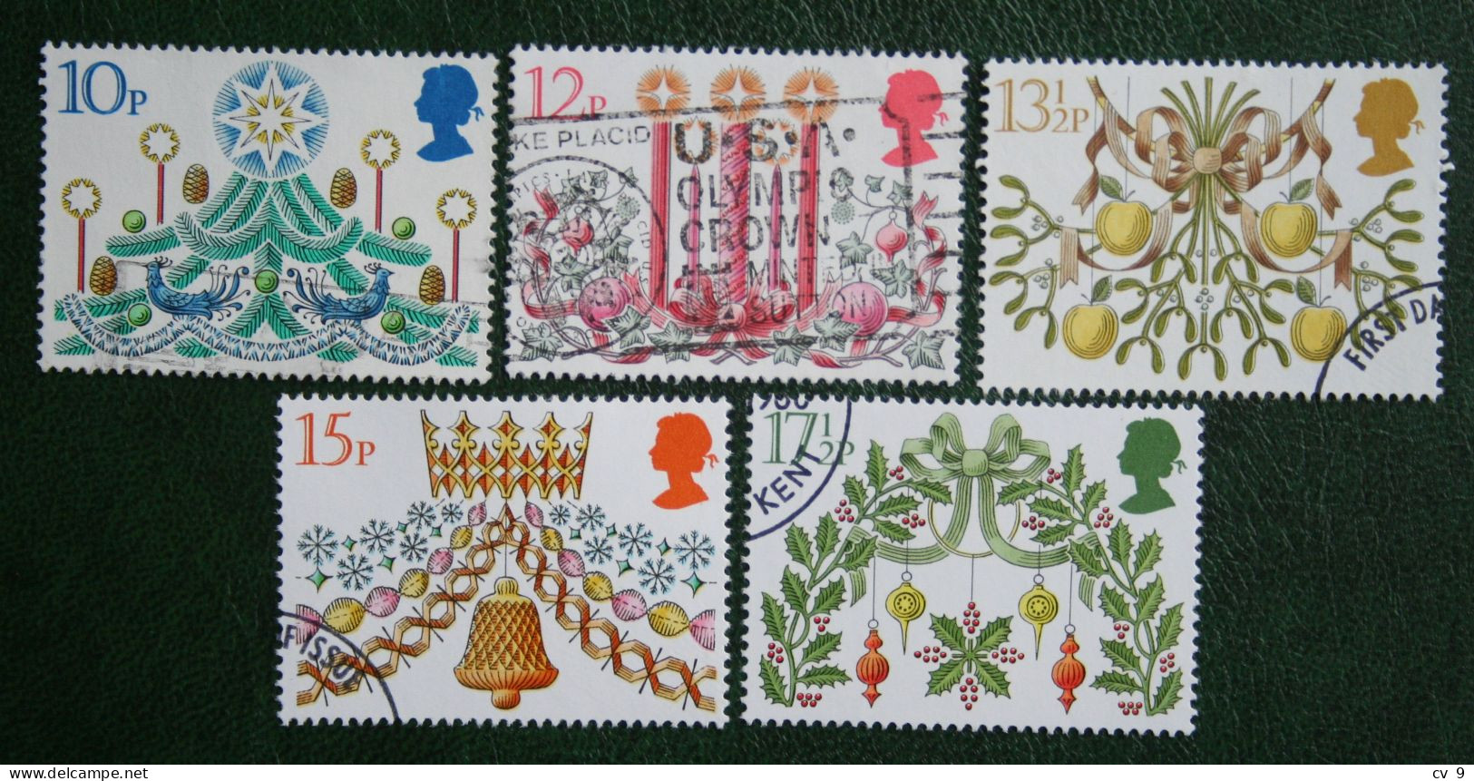 Natale Weihnachten Xmas Noel Kerst (Mi 856-860) 1980 Used Gebruikt Oblitere ENGLAND GRANDE-BRETAGNE GB GREAT BRITAIN - Usati