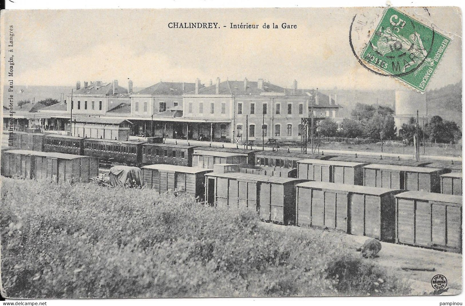 52 CHALINDREY - Intérieur De La Gare - Wagons, Trains - Chalindrey