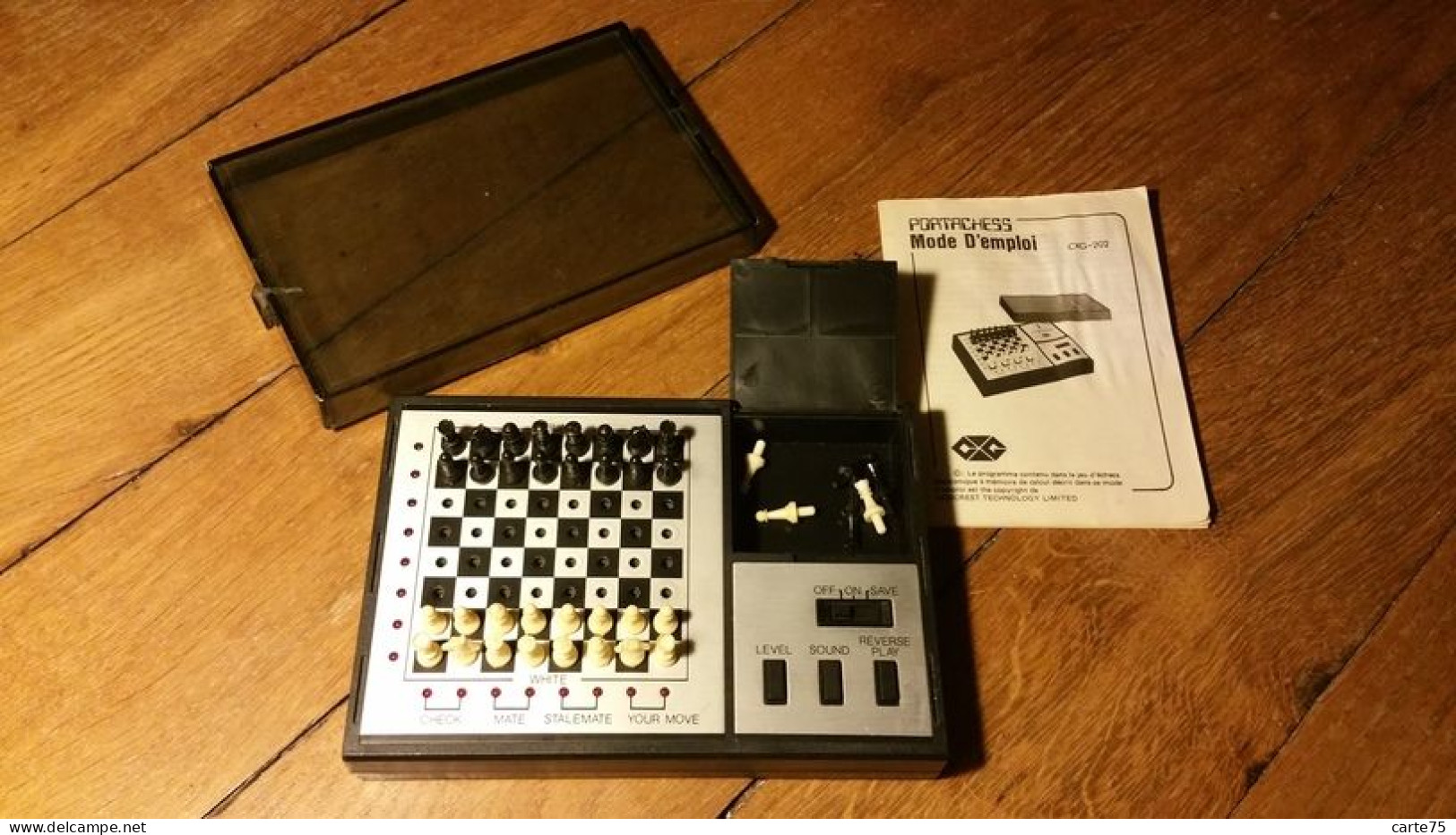 Jeu d'échec électronique vintage, Portachess, cxg 202, 1983-84,